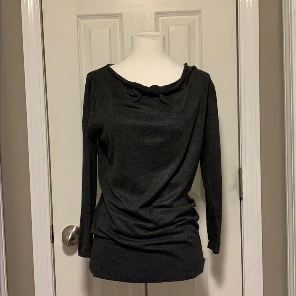 Women’s Grey Sweater with Quarter Length Sleeves